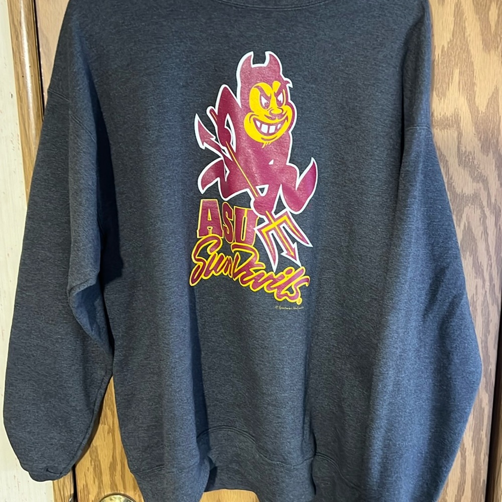 Grey ASU women’s crewneck
